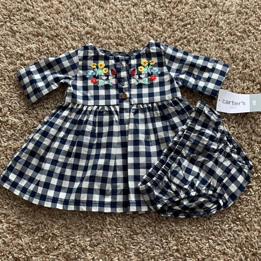 Baby dress with bloomers newborn